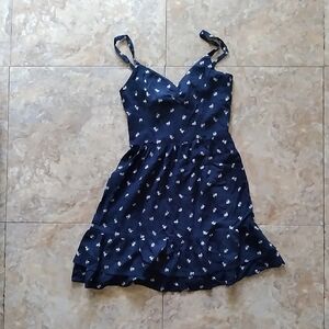 Hollister Navy Floral print sundress, size XS
